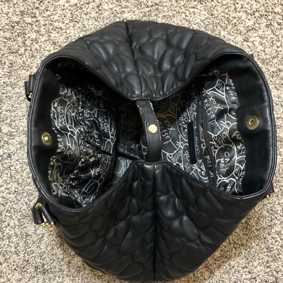 Betsey Johnson Quilted Heart Purse Hand Bag - Picture 6 of 8
